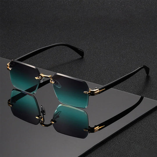 Randlose Sonnenbrille Herren UV Schutz Leicht Elegant