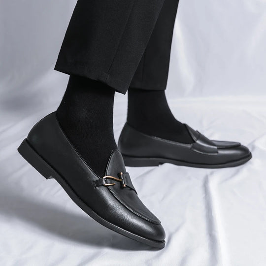 Monk Strap Leder Loafer Herren Hochzeit Anzugschuhe