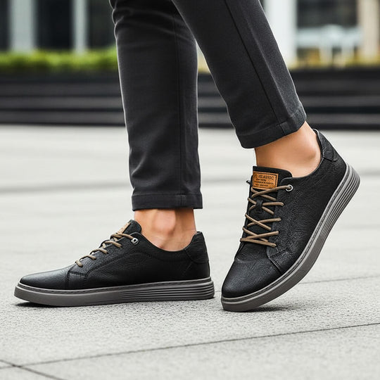 Italienische Leder Sneaker Herren Handgefertigt Casual