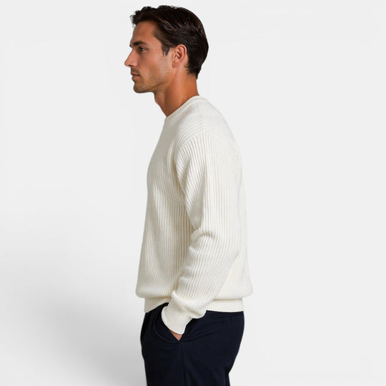 Herren Strick-Rundhals-Pullover – Jennoir