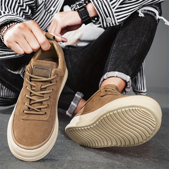 Wildleder Sneaker Herren Gummisohle Urban Gepolstert