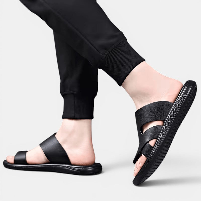 Herren Bequeme Ledersandalen – Jennoir
