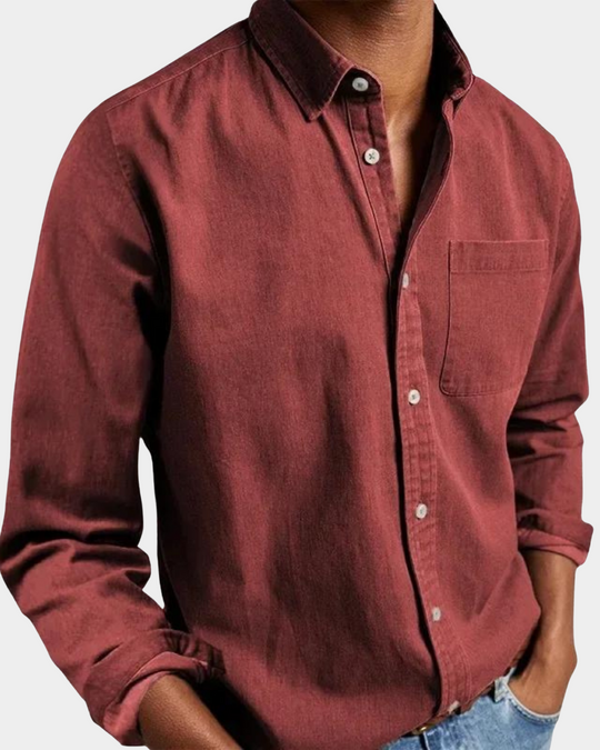 Premium Komfort Langarmhemd Herren Casual Sommer Hemd