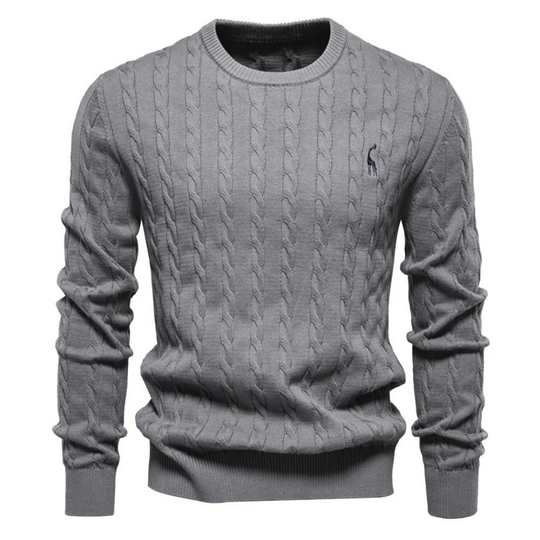 Zopfstrick Pullover Herren Strickpullover Warm Winter