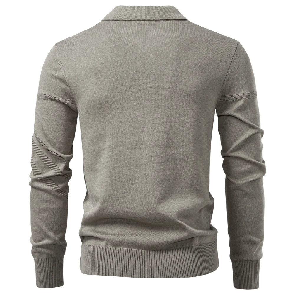 Slim-Fit Strick Poloshirt Herren Kurzarm Smart Casual