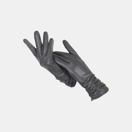 Handschuhe Damen Winter Warm Gefüttert Kunstleder