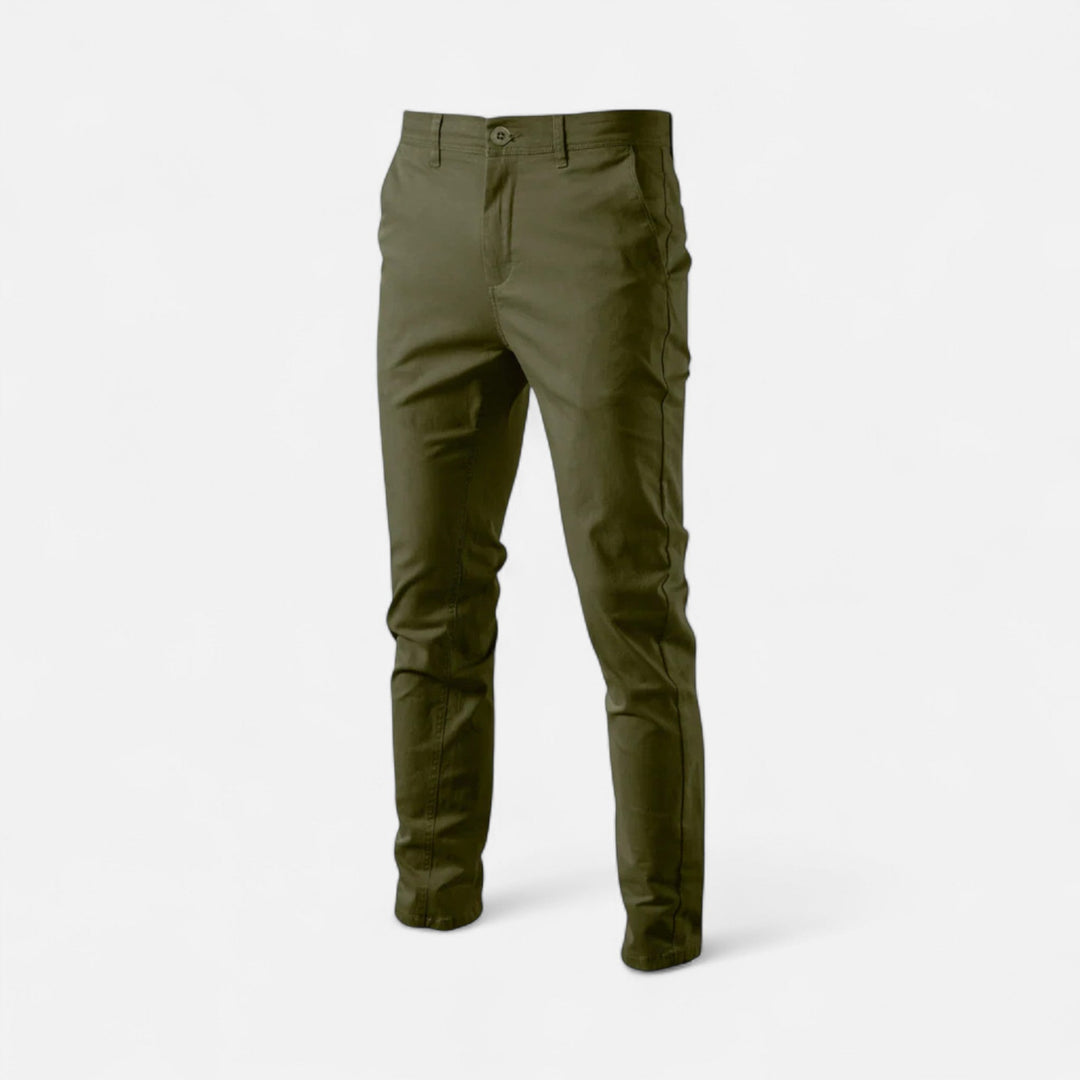 Smart Casual Chino Hose Herren Tailliert Elegant