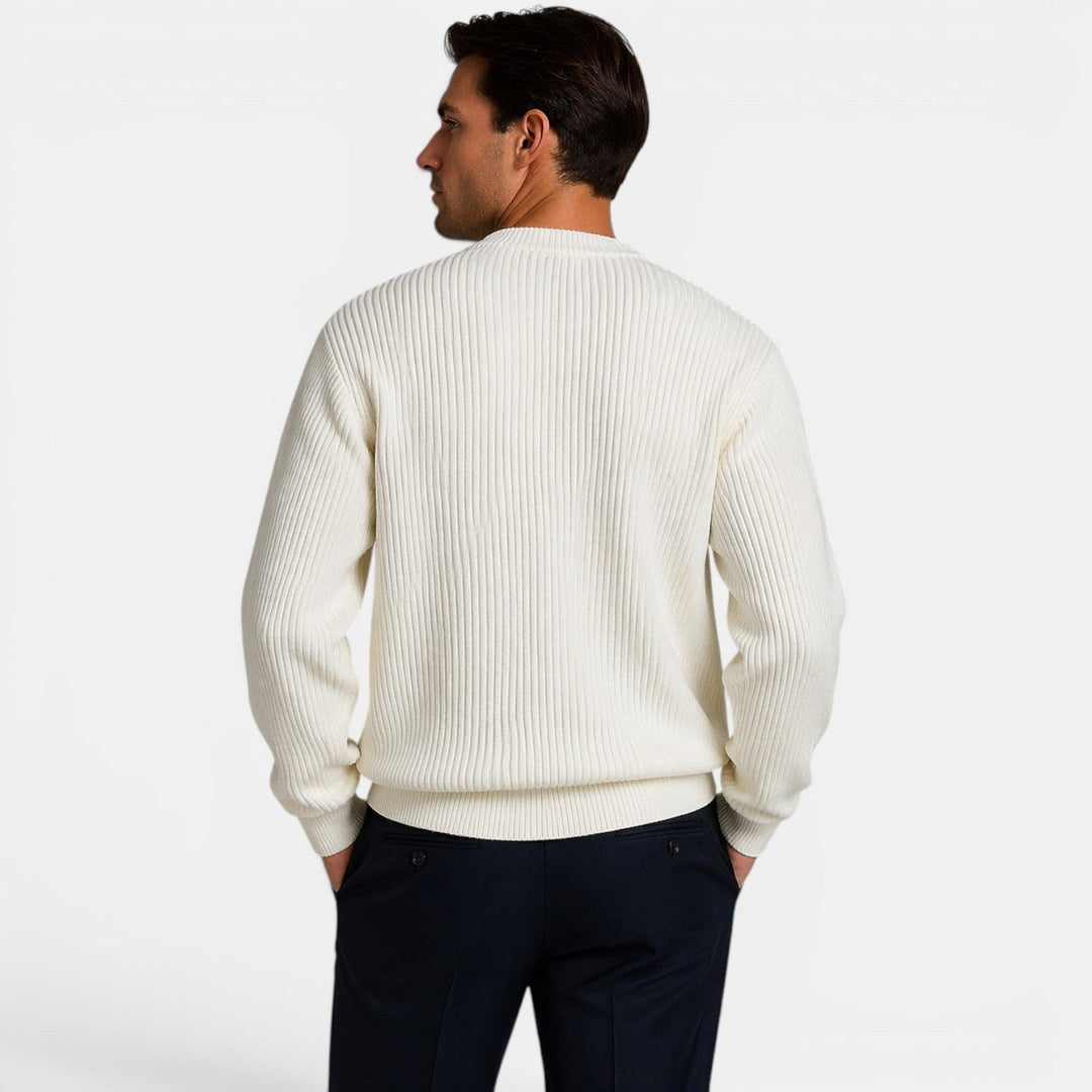 Herren Strick-Rundhals-Pullover – Jennoir
