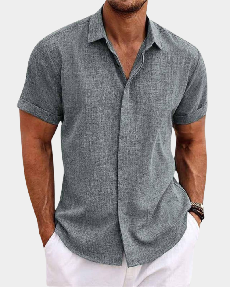 Essential Premium Freizeithemd Herren Kurzarm Casual