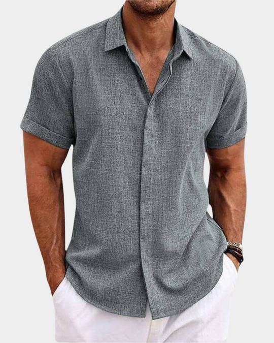 Essential Premium Freizeithemd Herren Kurzarm Casual