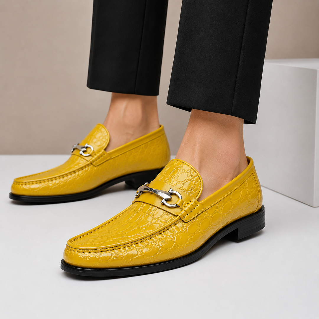 Rindsleder Loafer Herren Slip-On Casual Komfort Slipper