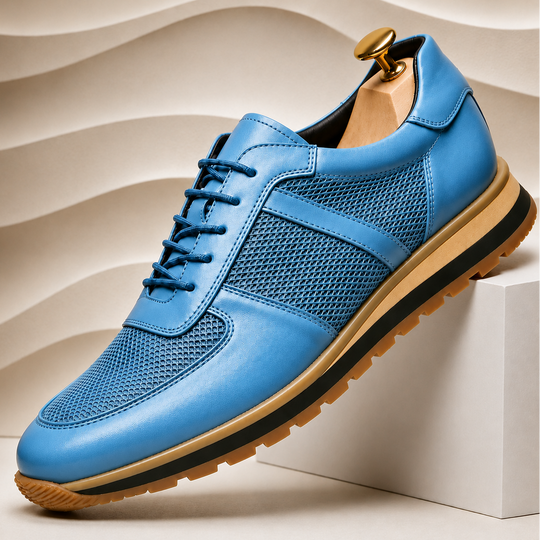 Rindsleder Sneaker Herren Italienisch Casual Komfort