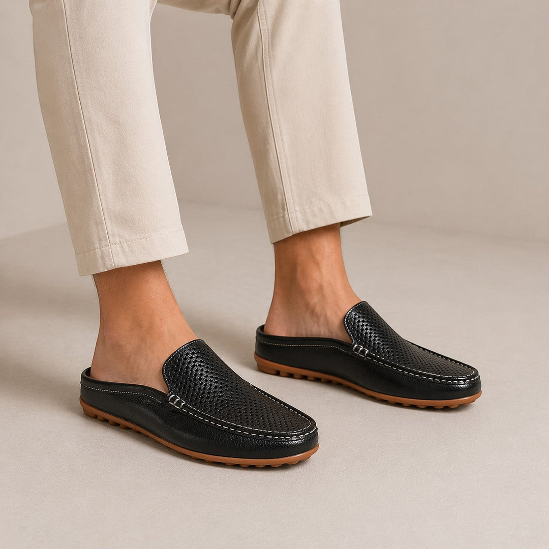 Herren Leder-Mule-Sommersandalen – Jennoir