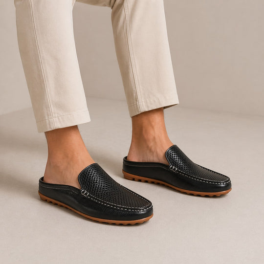 Herren Leder-Mule-Sommersandalen – Jennoir