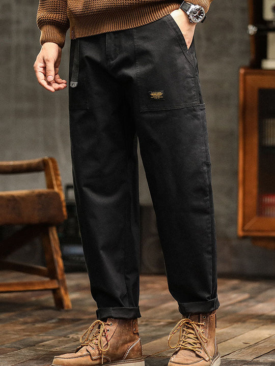 Utility Cargohose Herren Baumwolle Taschen Gürtel