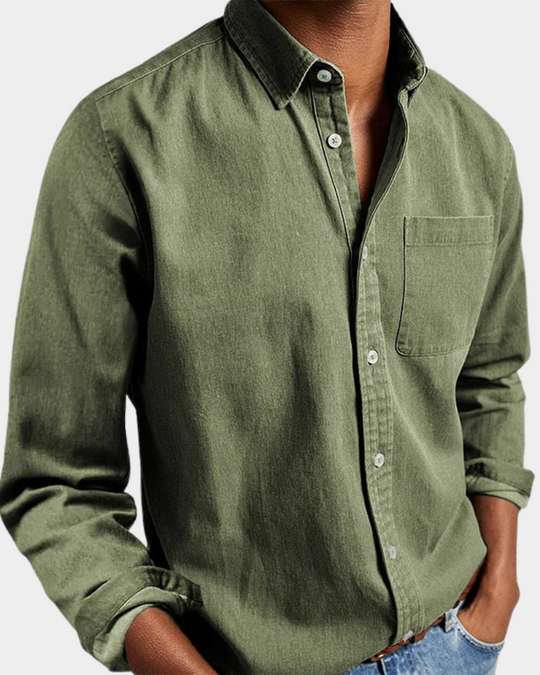 Premium Komfort Langarmhemd Herren Casual Sommer Hemd