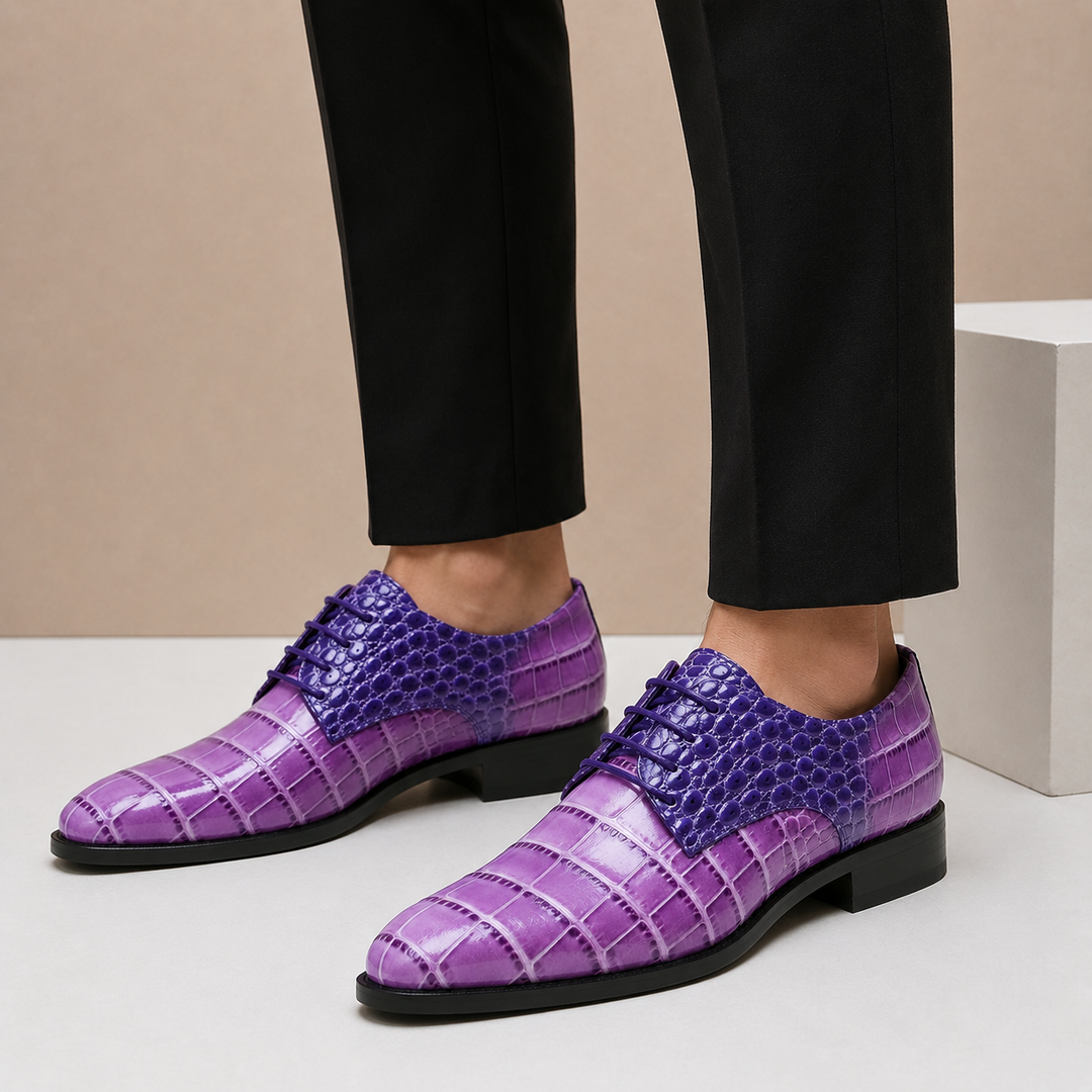 Geprägte Leder Anzugschuhe Herren Business Elegant