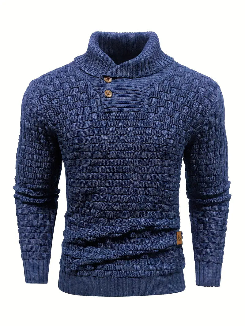 Strick Pullover Herren Strickpullover Warm Casual Basic