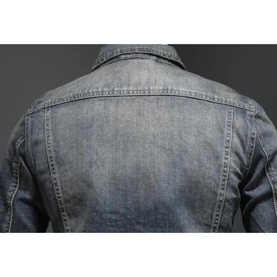 Denim Jacke Herren Jeansjacke Casual Vintage Übergang