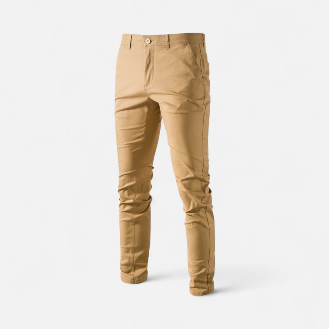 Smart Casual Chino Hose Herren Tailliert Elegant