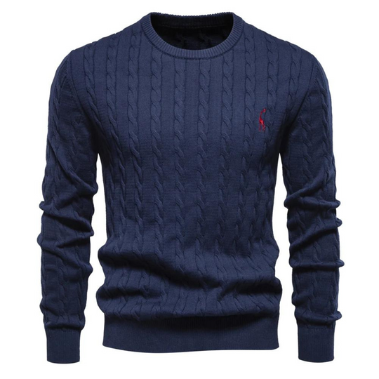 Zopfstrick Pullover Herren Strickpullover Warm Winter