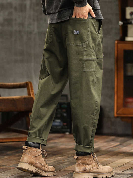 Utility Cargohose Herren Baumwolle Taschen Gürtel