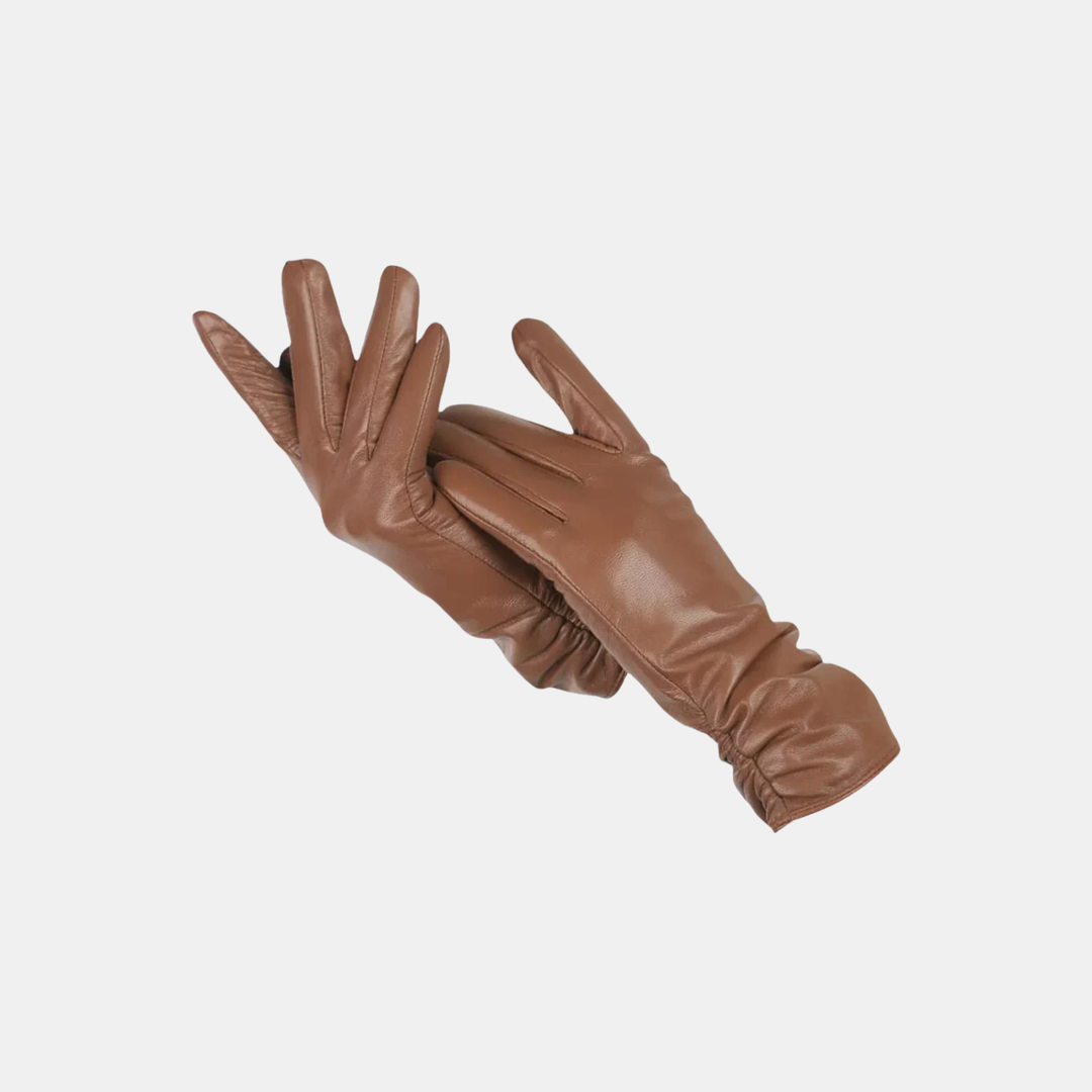 Handschuhe Damen Winter Warm Gefüttert Kunstleder
