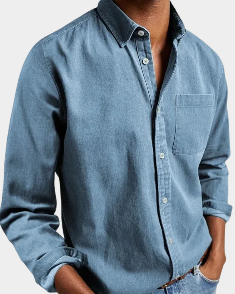 Premium Komfort Langarmhemd Herren Casual Sommer Hemd