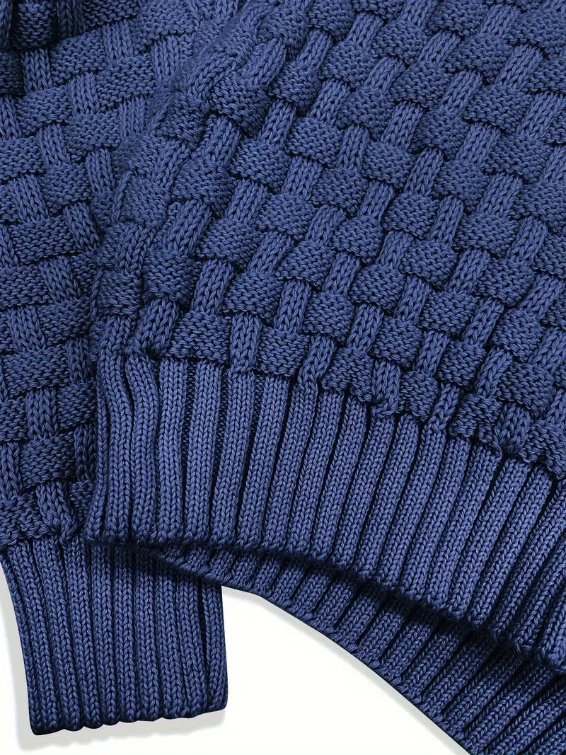 Strick Pullover Herren Strickpullover Warm Casual Basic