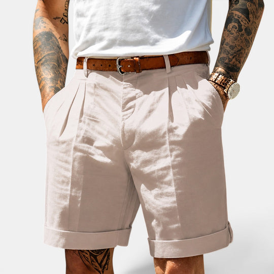 Herren Lockere Leinenshorts – Jennoir