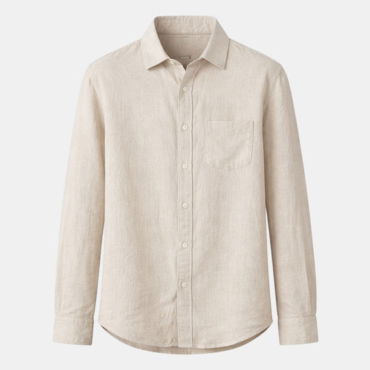 Herren Langarm-Sommerhemd Atmungsaktiv – Jennoir