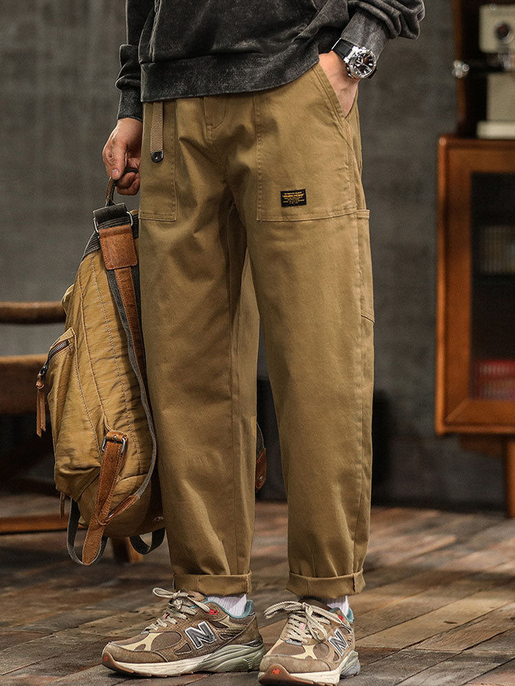 Utility Cargohose Herren Baumwolle Taschen Gürtel
