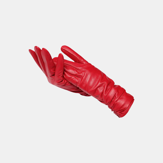 Handschuhe Damen Winter Warm Gefüttert Kunstleder