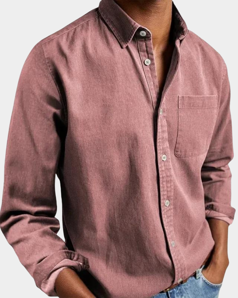 Premium Komfort Langarmhemd Herren Casual Sommer Hemd