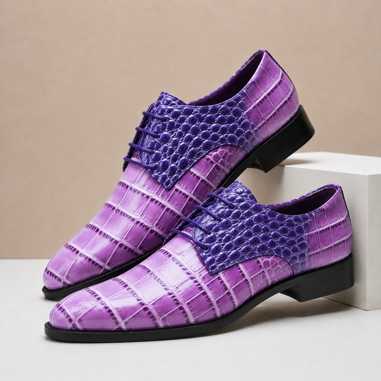 Geprägte Leder Anzugschuhe Herren Business Elegant
