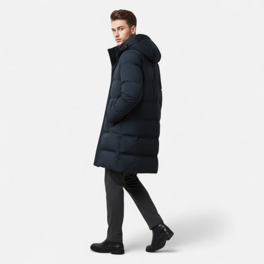 Daunen Parka Herren Kapuze Winter Warm Gefüttert