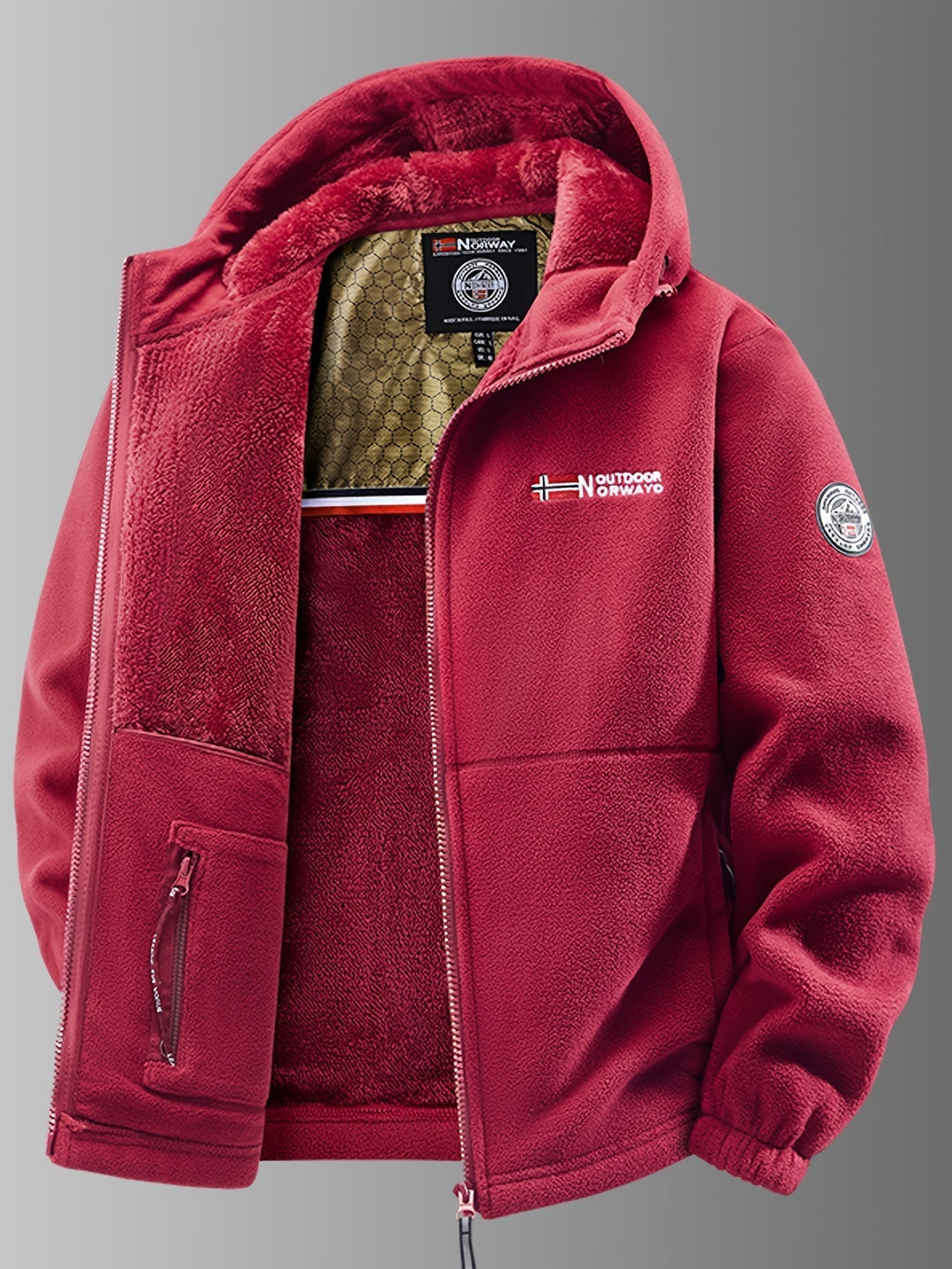 Thermo Winterjacke Herren Fleece Gefüttert Warm Outdoor