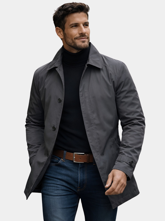 Moderner Urban Mantel Herren Wintermantel Elegant Warm
