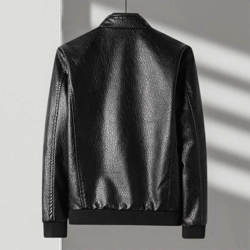 Italienische Lederjacke Herren Echtleder Elegant Slim