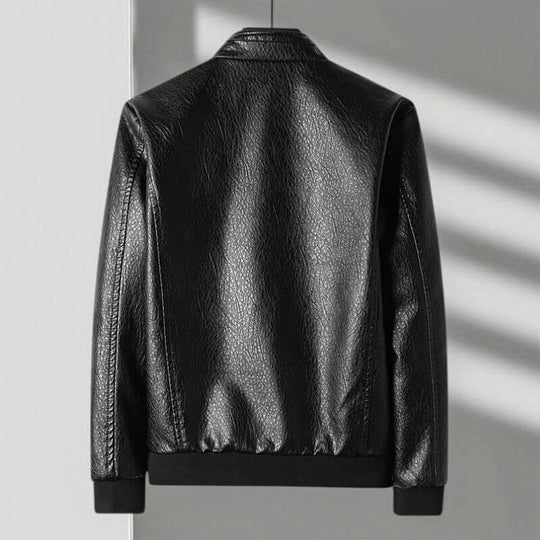 Italienische Lederjacke Herren Echtleder Elegant Slim