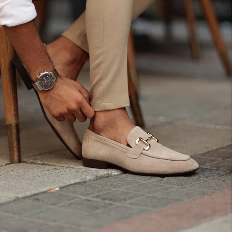 Italienische Leder Loafer Herren Elegant Handgefertigt