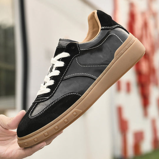 Leder Sneaker Herren Wildleder Akzente Handgefertigt