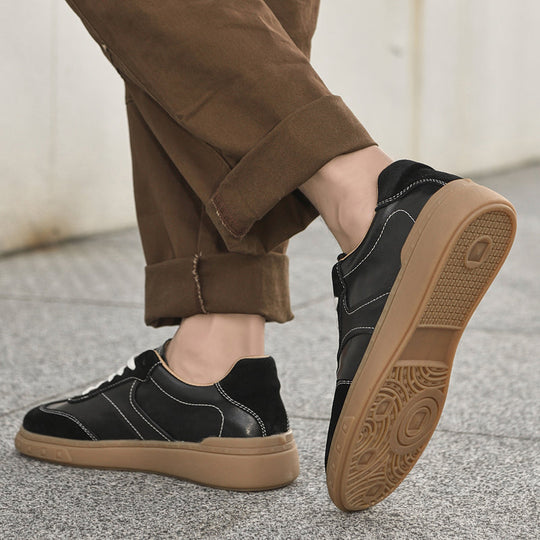 Leder Sneaker Herren Wildleder Akzente Handgefertigt