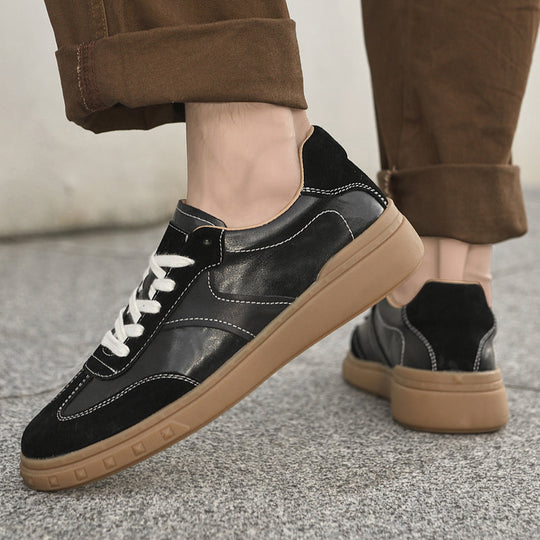 Leder Sneaker Herren Wildleder Akzente Handgefertigt