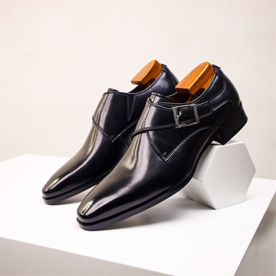 Italienische Leder Anzugschuhe Herren Elegant Business