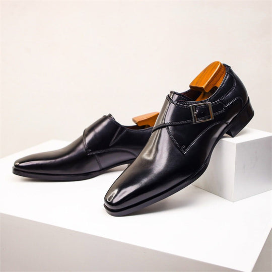 Italienische Leder Anzugschuhe Herren Elegant Business