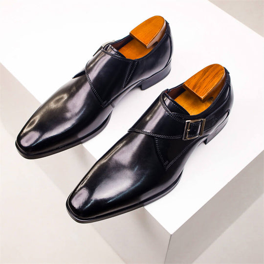 Italienische Leder Anzugschuhe Herren Elegant Business