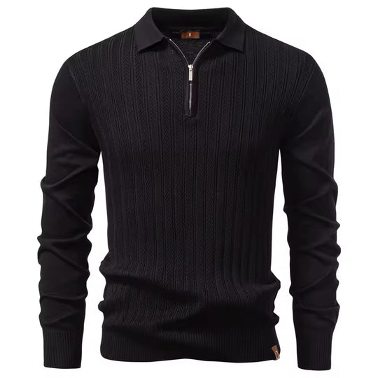 Troyer Quarter-Zip Pullover Herren Urban Sweater Zip