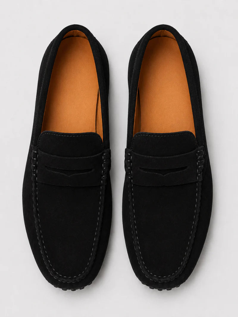 Herren Wildleder-Penny-Loafer | Klassische Slipper