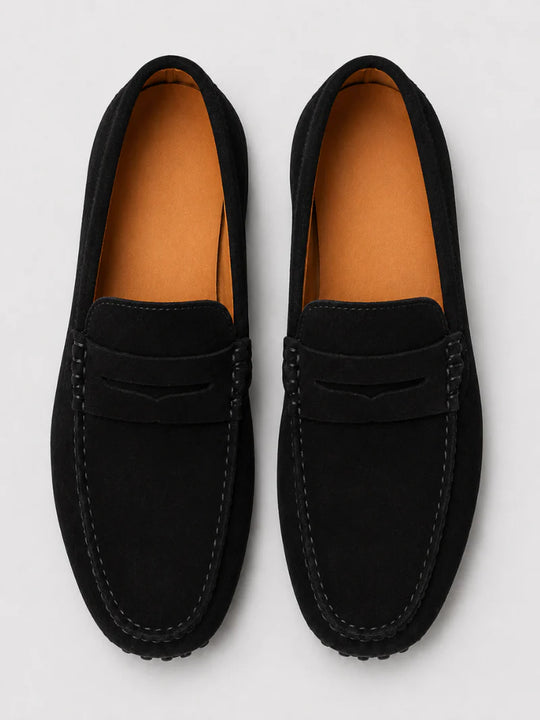 Herren Wildleder-Penny-Loafer | Klassische Slipper